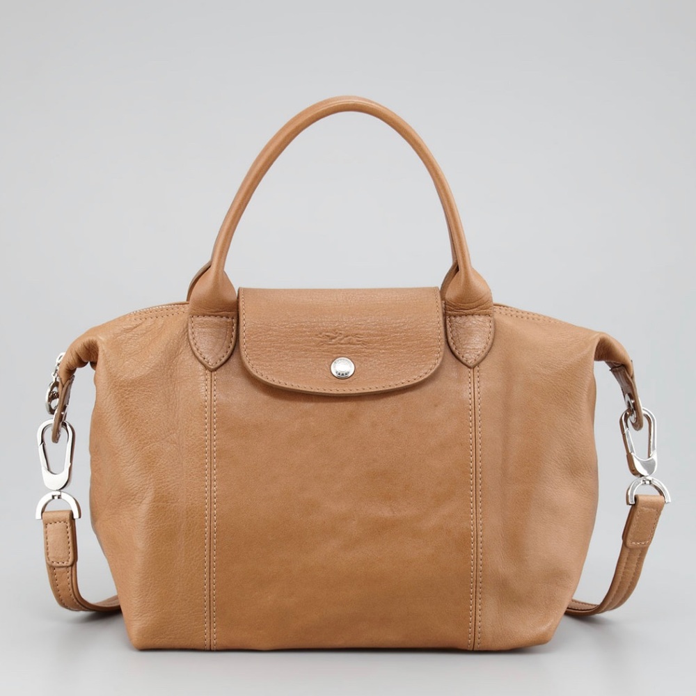 Longchamp Le Pliage Cuir Leather Crossbody Bag Gem